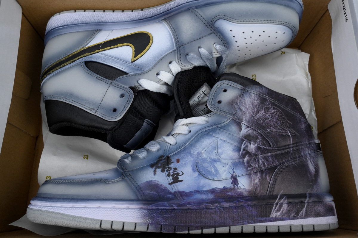 Coco Shoes Air Jordan 1 Mid Black Myth Wukong v2 Shoes Sneakers 554724-078 - Cocoshoesvip.net