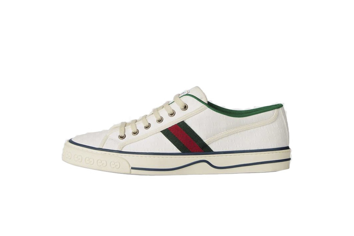 Coco Shoes Gucci Tennis 1977 Mini GG White 606111 99W90 9085 - Cocoshoesvip.net
