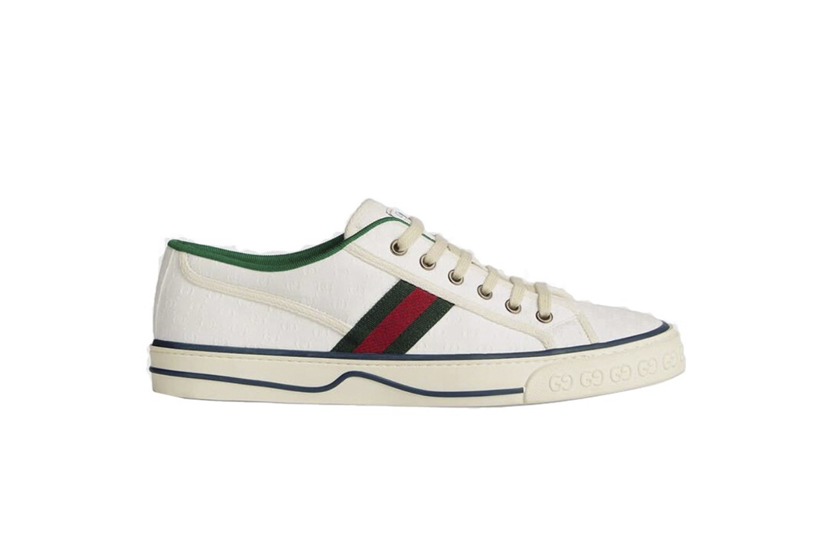 Coco Shoes Gucci Tennis 1977 Mini GG White 606111 99W90 9085 - Cocoshoesvip.net