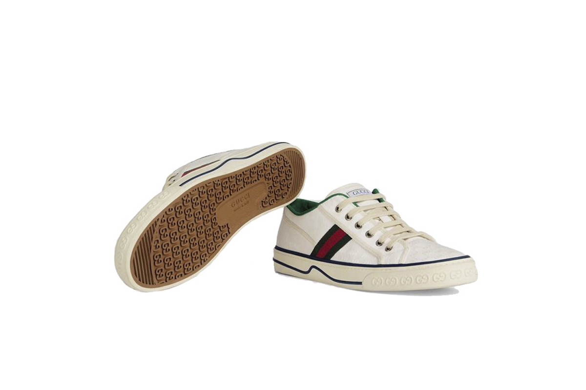 Coco Shoes Gucci Tennis 1977 Mini GG White 606111 99W90 9085 - Cocoshoesvip.net