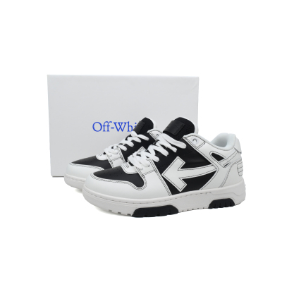 Off-White Out Of Office OOO Low Tops Black White OMIA189S24LEA0041001 02