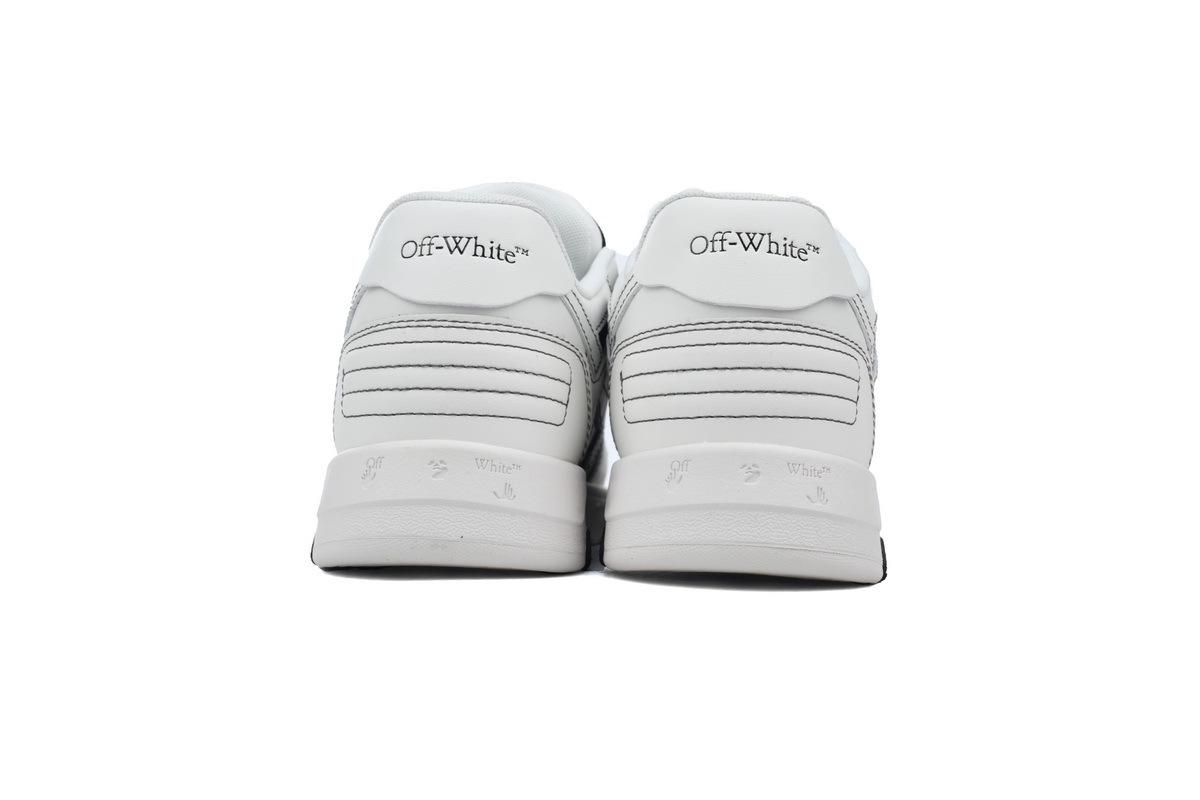 Coco Shoes OFF-WHITE Out Of Office OOO Low Tops Black White OMIA189S24LEA0041001 - Cocoshoesvip.net