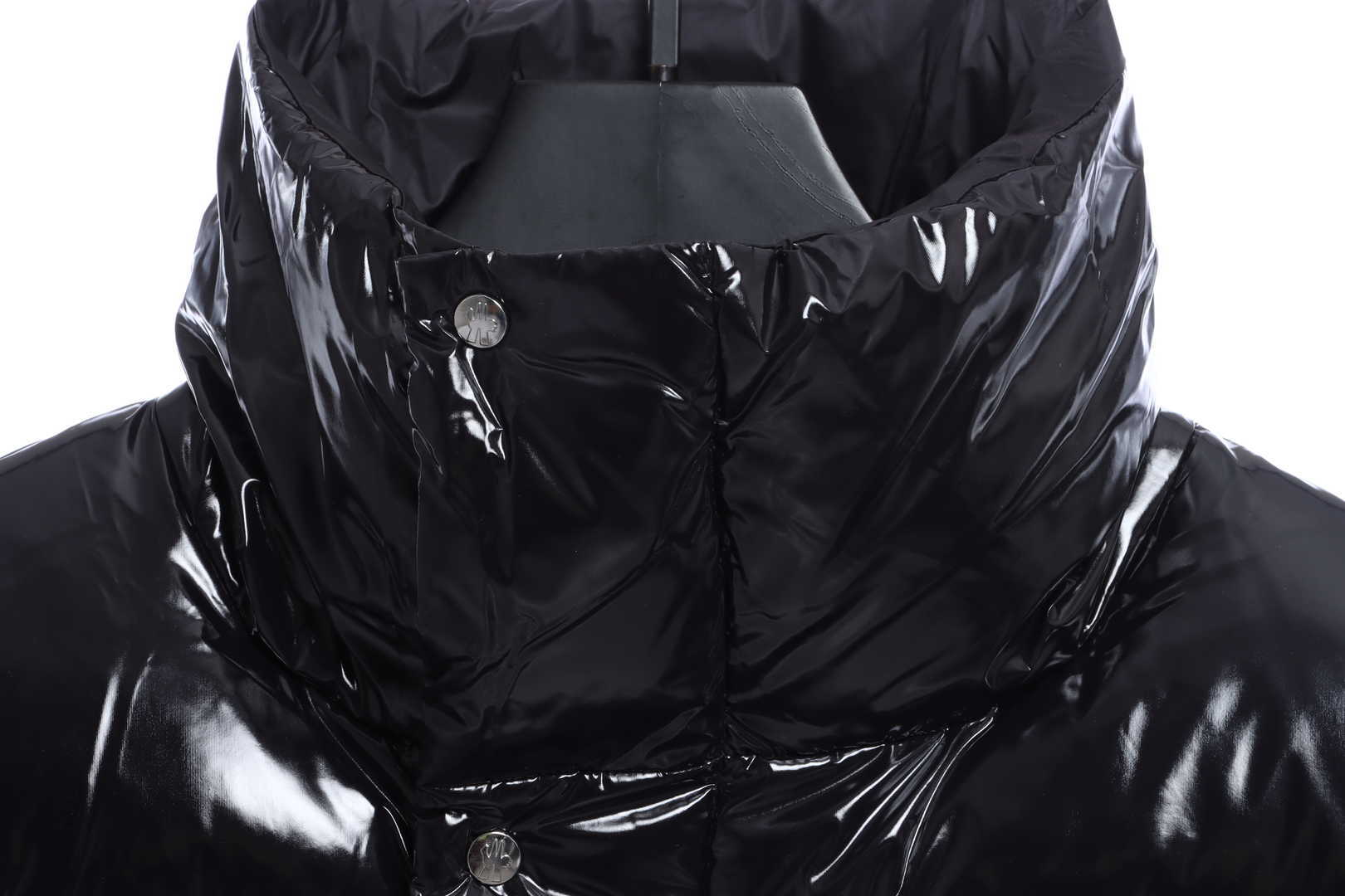 Coco Shoes Moncler Lacquered Short Down Jacket Black - Cocoshoesvip.net