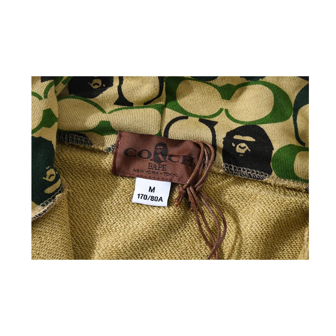 Coco Shoes BAPE Dinosaur Collaboration Camouflage Hoodie White & Green - Cocoshoesvip.net