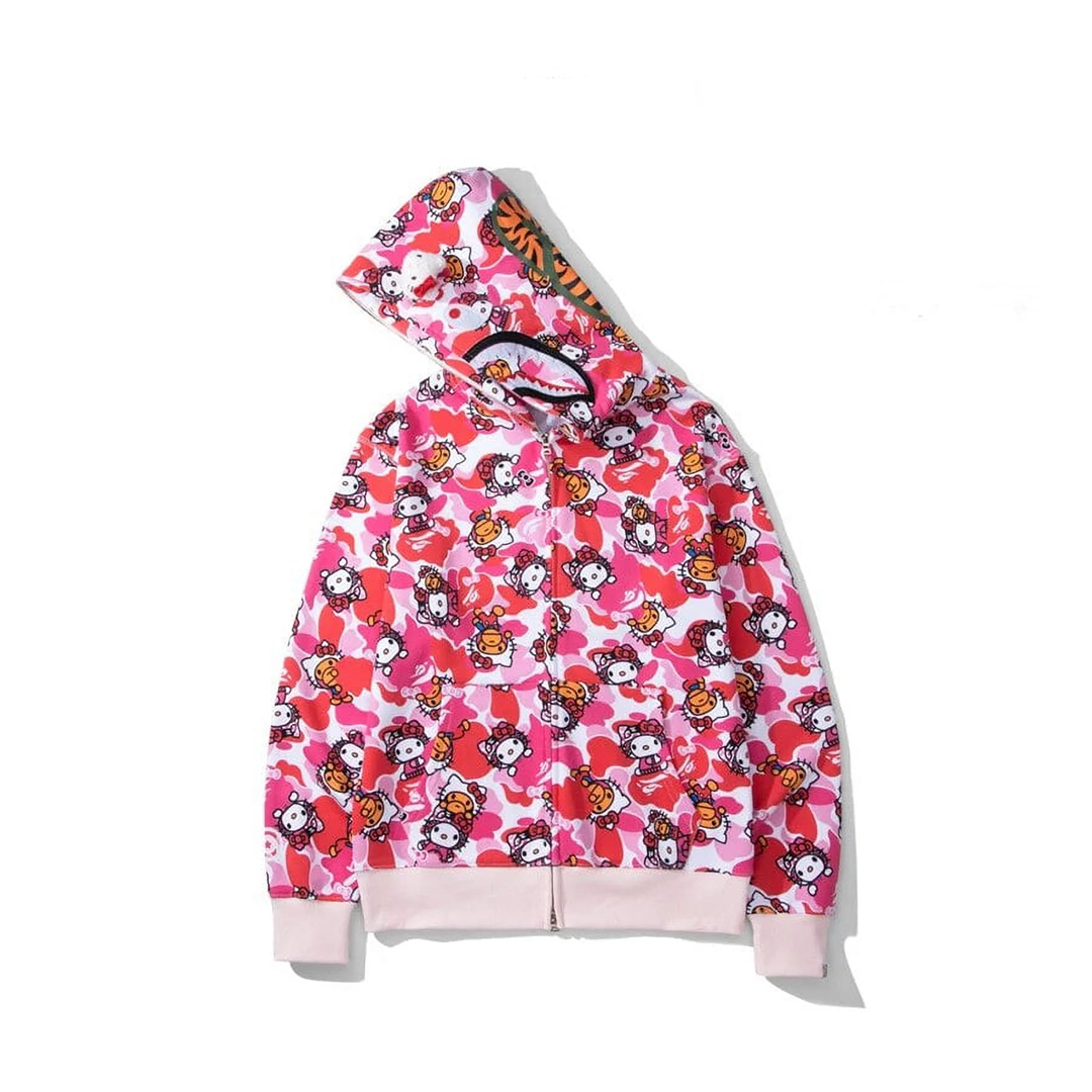 Coco Shoes BAPE Hello Kitty Pink Hoodie - Cocoshoesvip.net