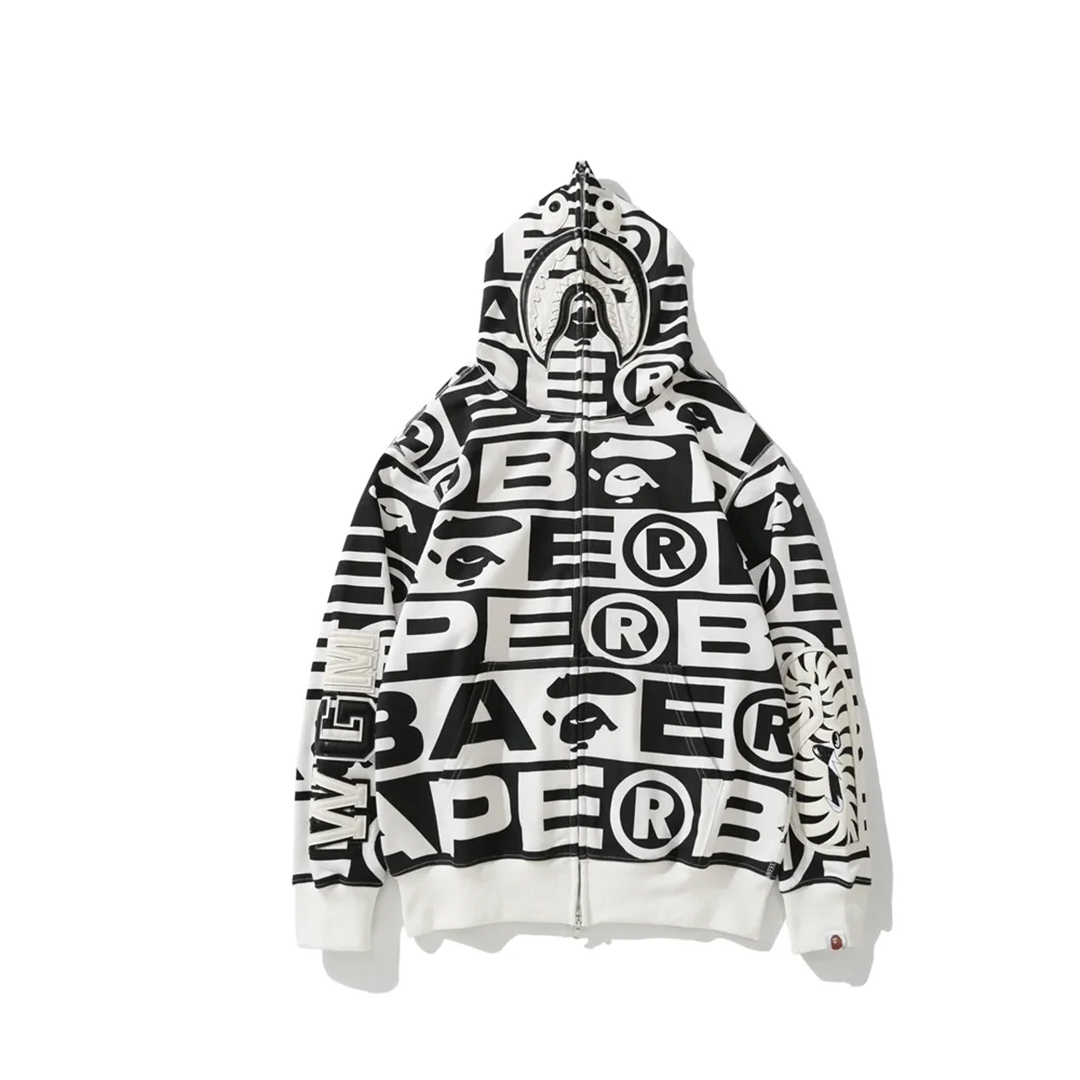 Coco Shoes BAPE 6819 hoodie White & Red & Green - Cocoshoesvip.net