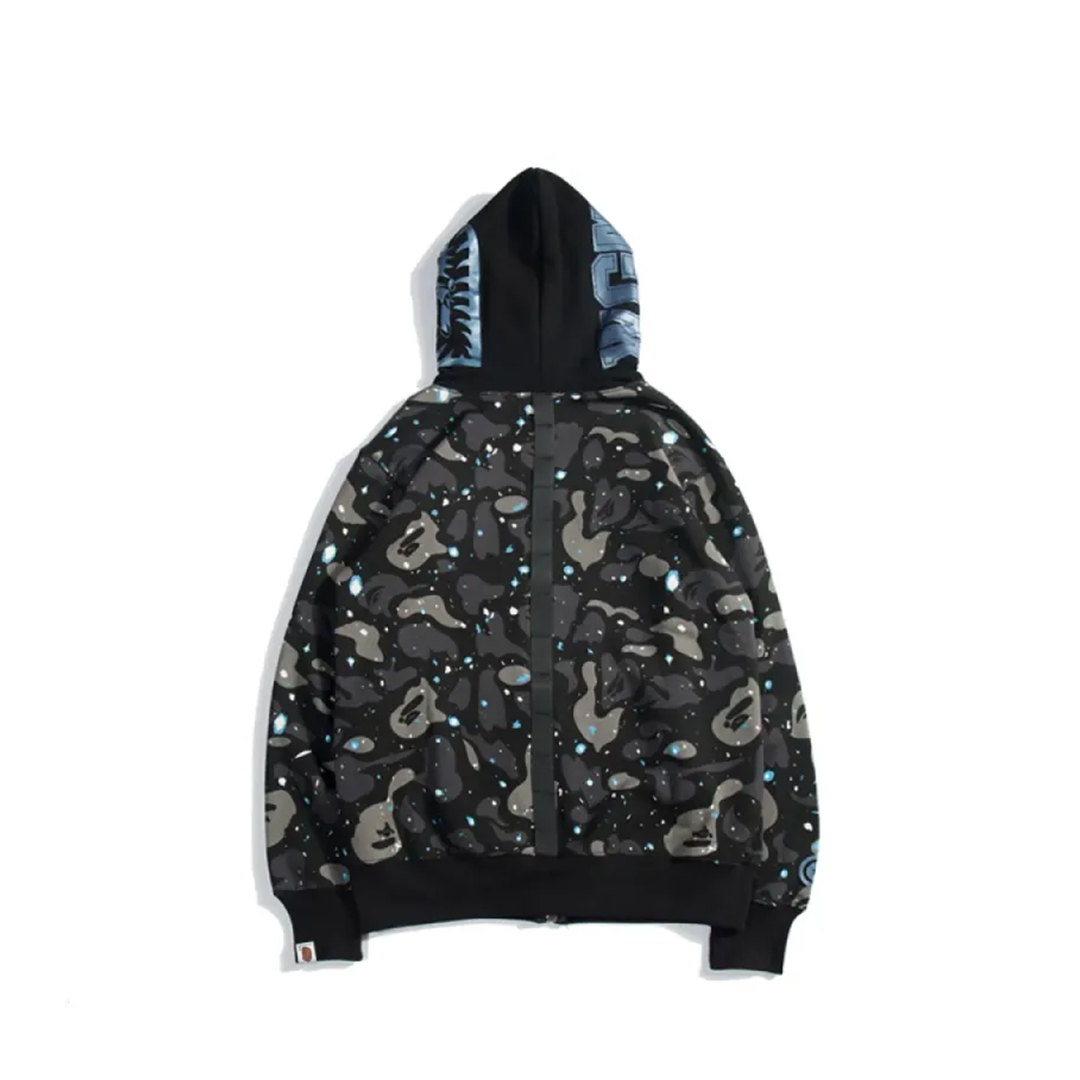 Coco Shoes BAPE Luminous Starry Sky Hoodie Black & White - Cocoshoesvip.net