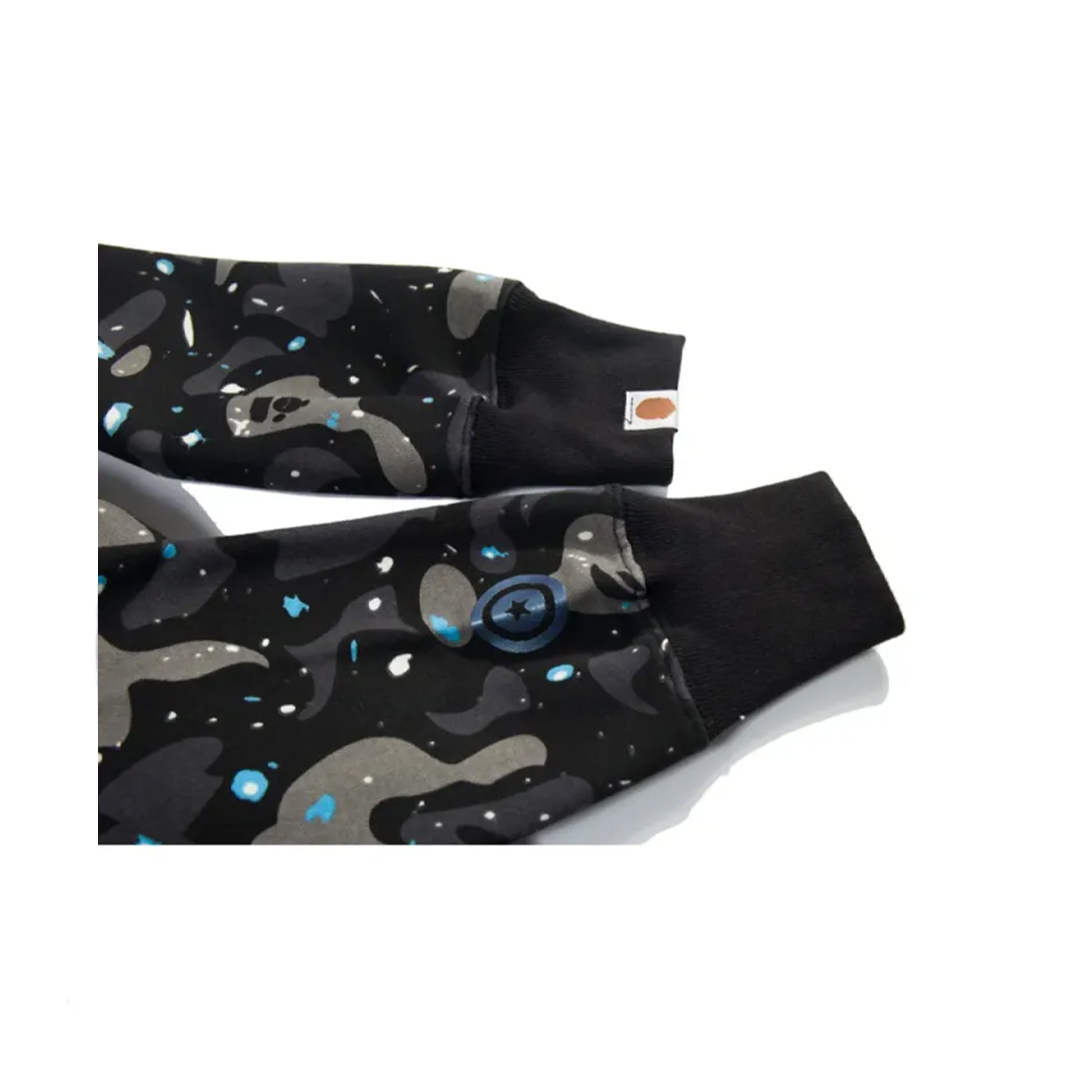 Coco Shoes BAPE Luminous Starry Sky Hoodie Black & White - Cocoshoesvip.net