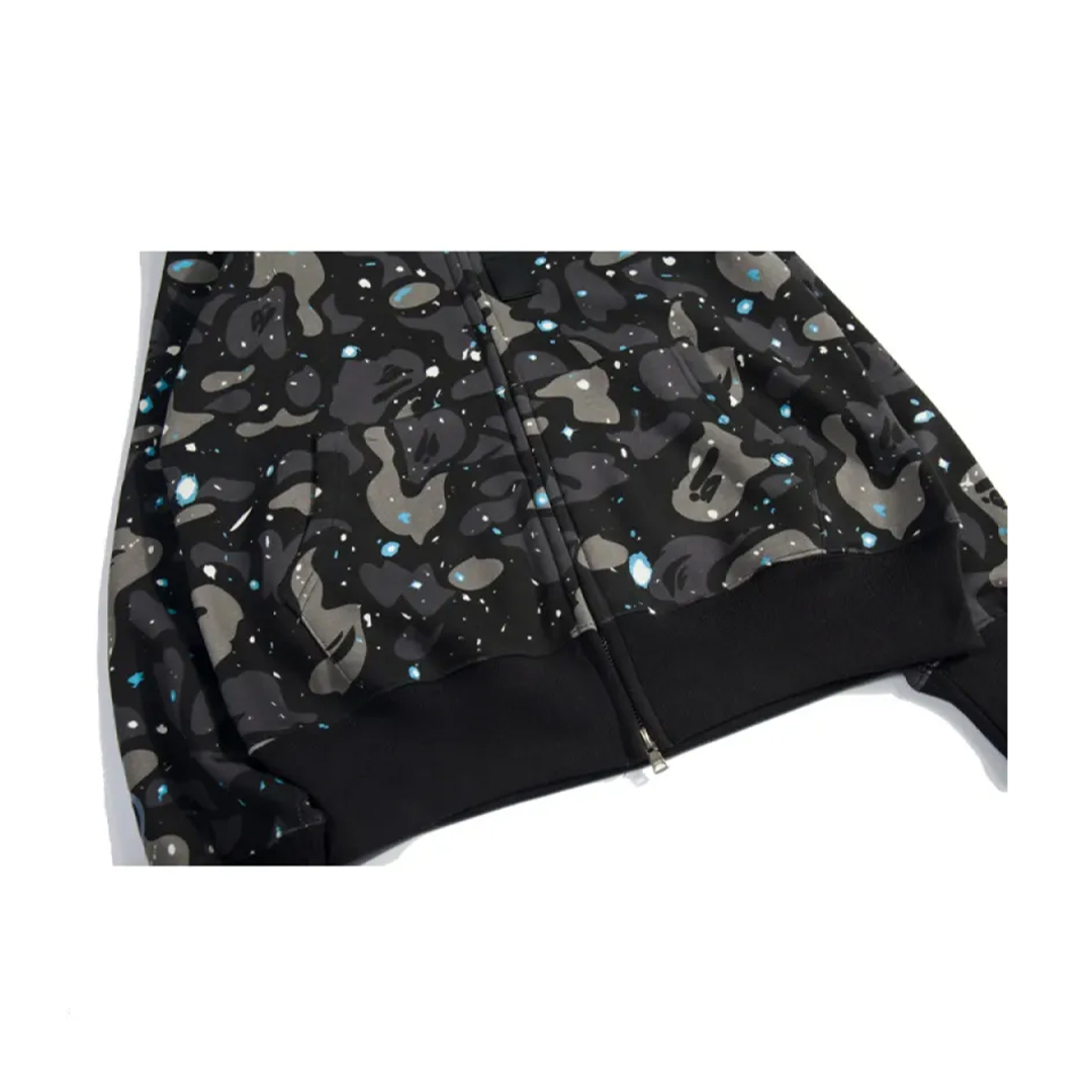 Coco Shoes BAPE Luminous Starry Sky Hoodie Black & White - Cocoshoesvip.net