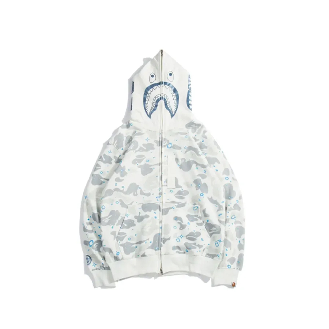Coco Shoes BAPE Luminous Starry Sky Hoodie Black & White - Cocoshoesvip.net