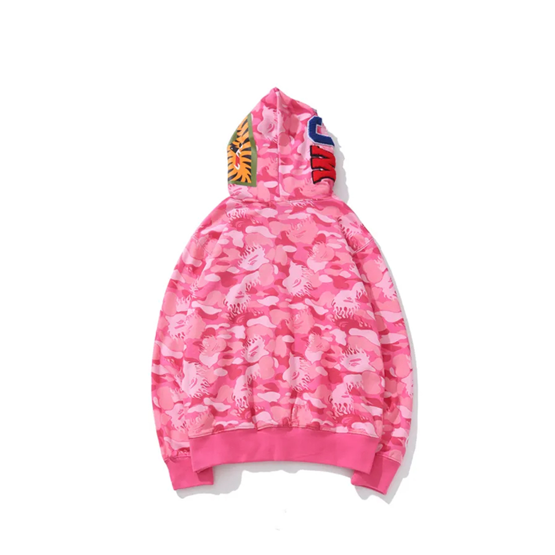 Coco Shoes BAPE Flame Camouflage Hoodie Pink & Blue - Cocoshoesvip.net