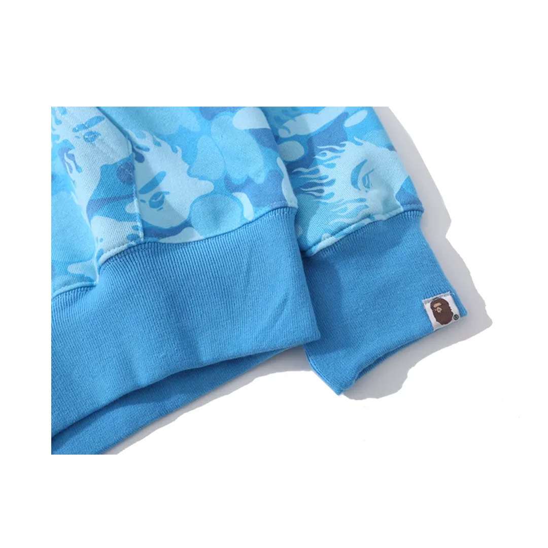 Coco Shoes BAPE Flame Camouflage Hoodie Pink & Blue - Cocoshoesvip.net