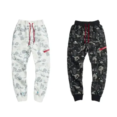 Bape Luminous Starry Sky Trousers Black & White 01
