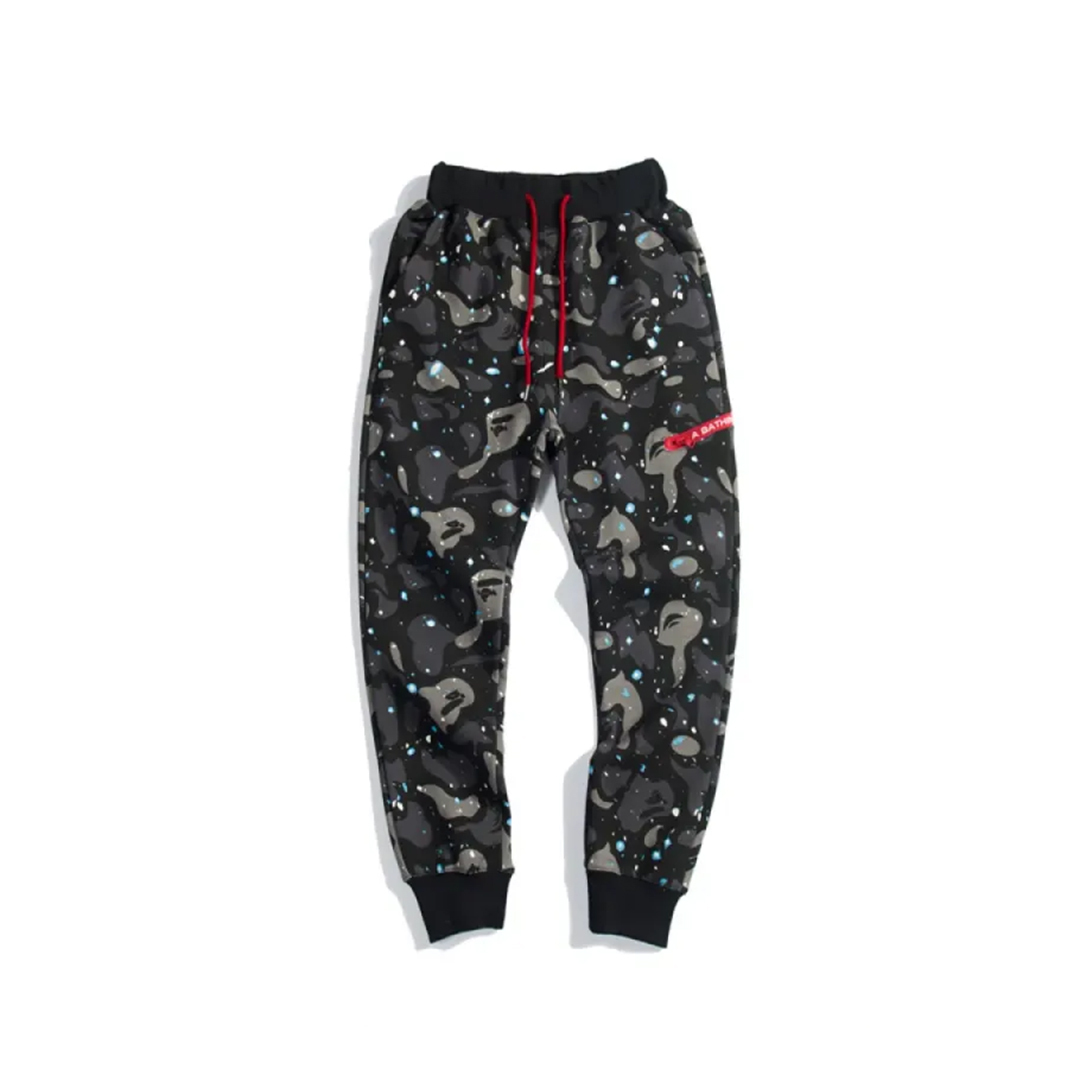 Coco Shoes BAPE Luminous Starry Sky Trousers Black & White - Cocoshoesvip.net