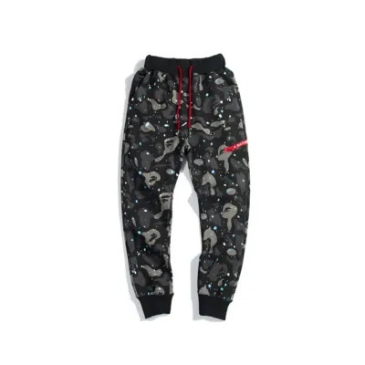 Bape Luminous Starry Sky Trousers Black & White 02