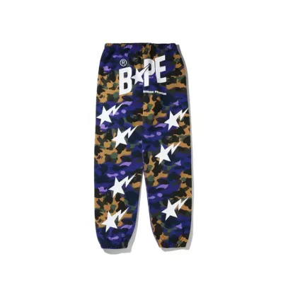 Bape Shark Head Star Camouflage Trousers 01