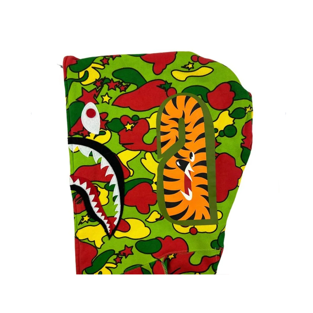 Coco Shoes BAPE Psyche Camo Full Zip Shark Hoodie - Cocoshoesvip.net