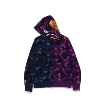 Coco Shoes Bape Color Camo 1/2 Shark Full Zip Hoodie Navy Camo 02