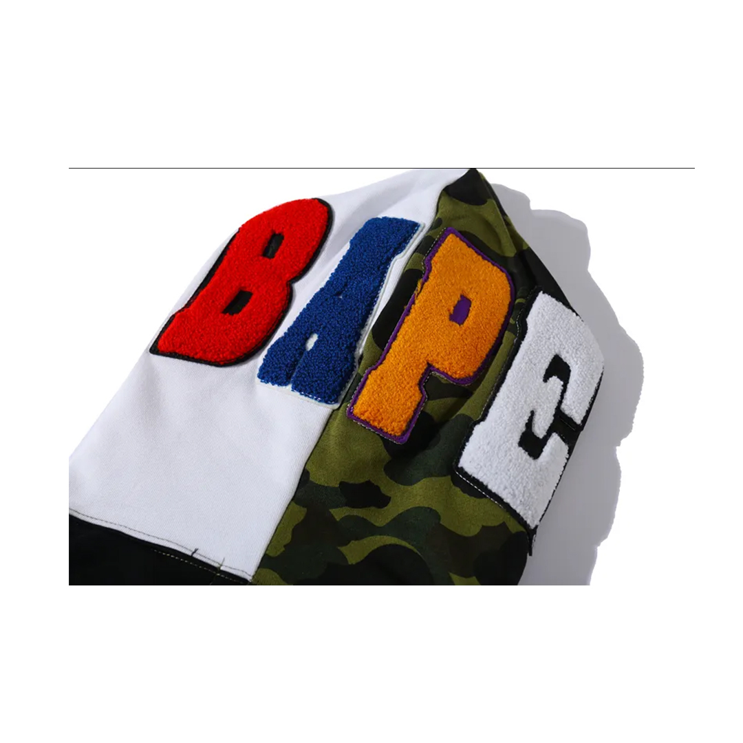 Coco Shoes BAPE and Panda Head Patchwork Hoodie - Cocoshoesvip.net