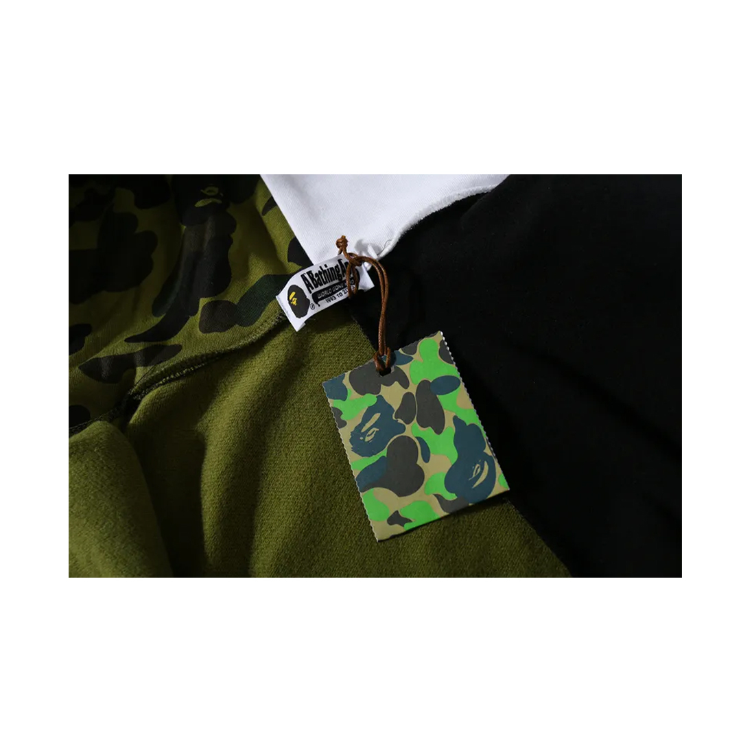 Coco Shoes BAPE and Panda Head Patchwork Hoodie - Cocoshoesvip.net