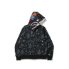 Bape Space Camo Shark WGM Full-Zip Hoodie Black