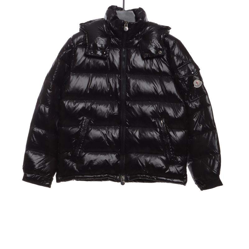 Coco Shoes Moncler Maya Lacquered Down Jacket Black - Cocoshoesvip.net