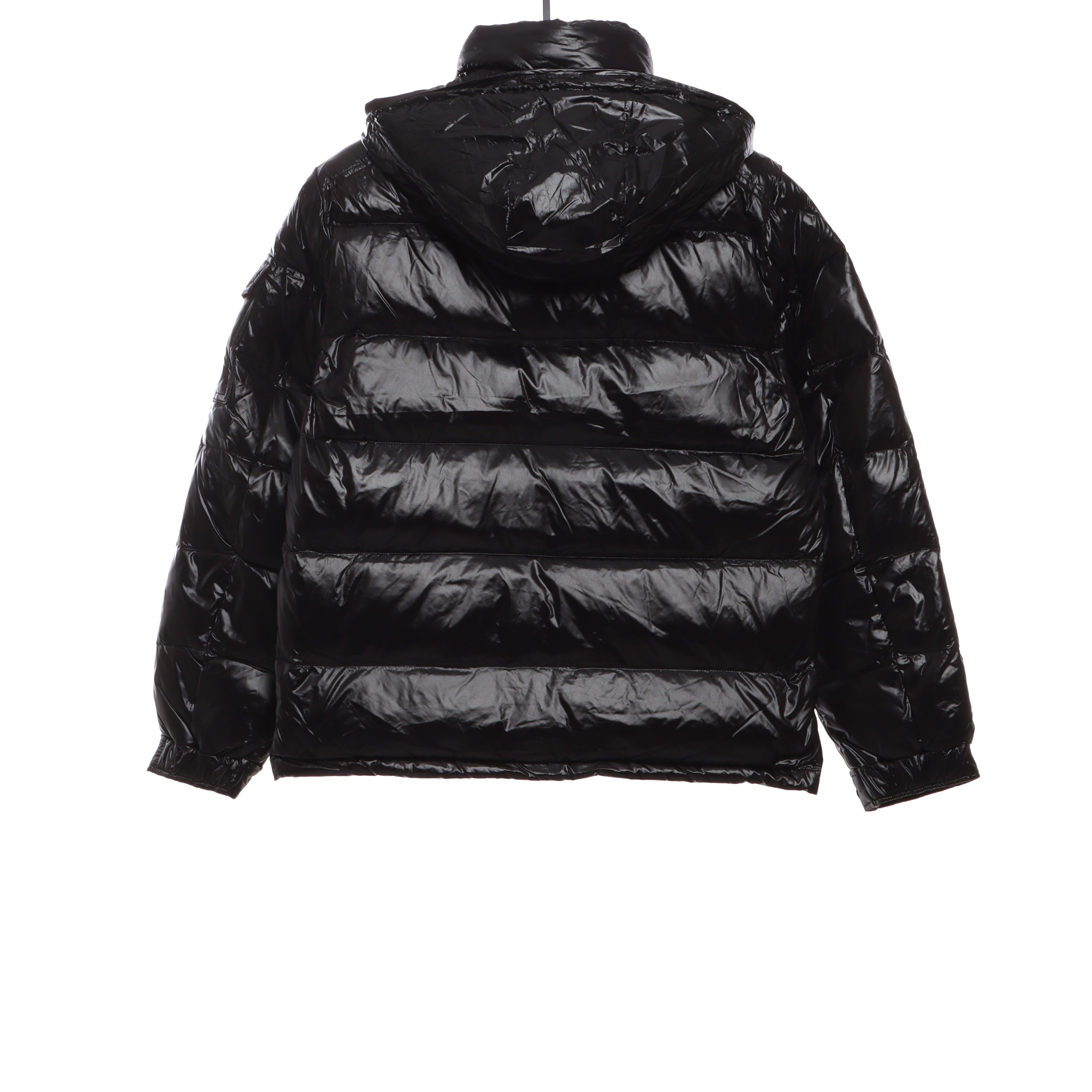 Coco Shoes Moncler Maya Lacquered Down Jacket Black - Cocoshoesvip.net