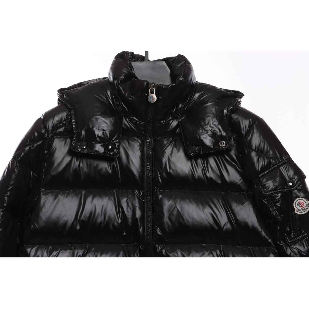 Coco Shoes Moncler Maya Lacquered Down Jacket Black - Cocoshoesvip.net
