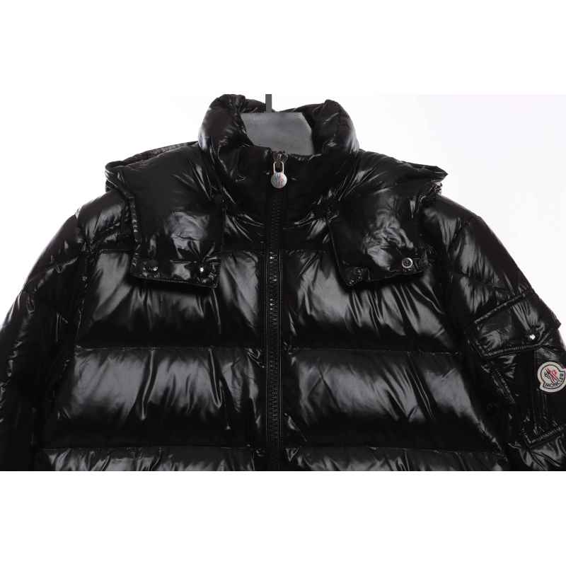 Coco Shoes Moncler Maya Lacquered Down Jacket Black - Cocoshoesvip.net