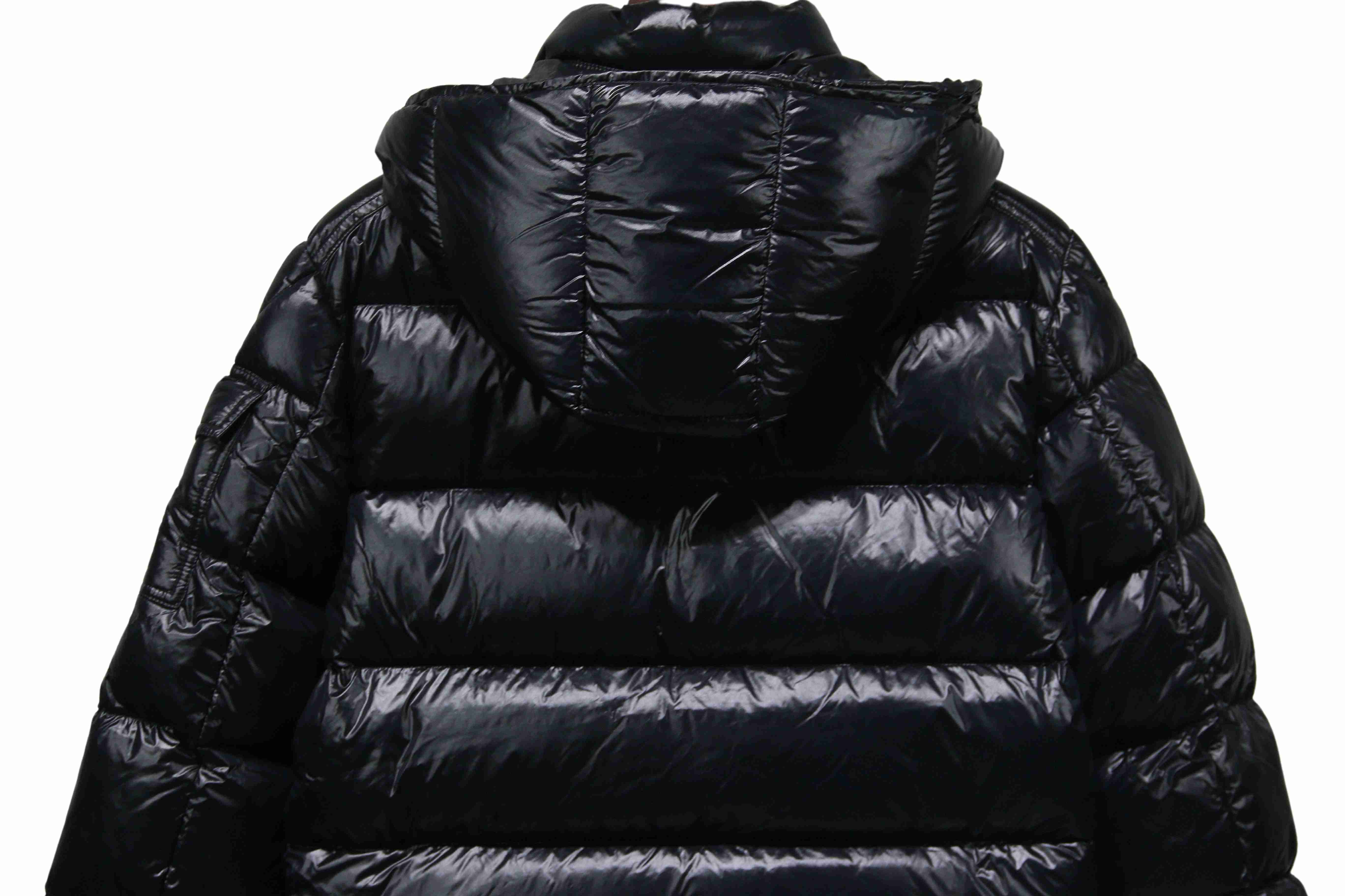 Coco Shoes Moncler Maya Lacquered Down Jacket Black - Cocoshoesvip.net