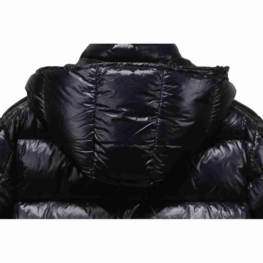 Coco Shoes Moncler Maya Lacquered Down Jacket Black - Cocoshoesvip.net