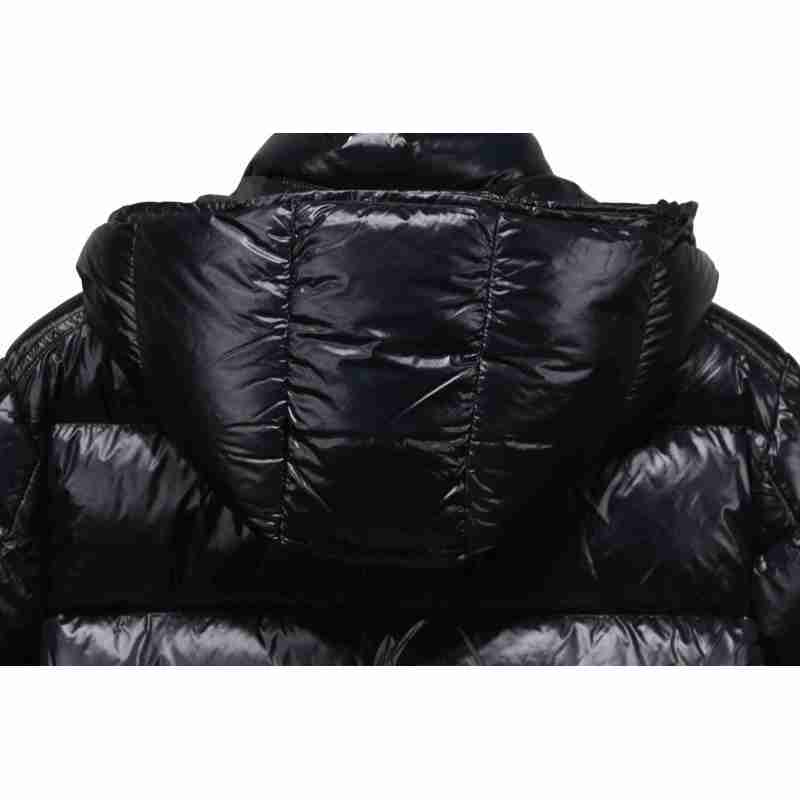 Coco Shoes Moncler Maya Lacquered Down Jacket Black - Cocoshoesvip.net