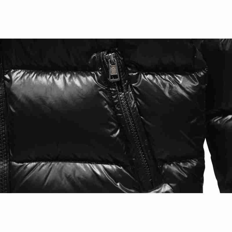 Coco Shoes Moncler Maya Lacquered Down Jacket Black - Cocoshoesvip.net