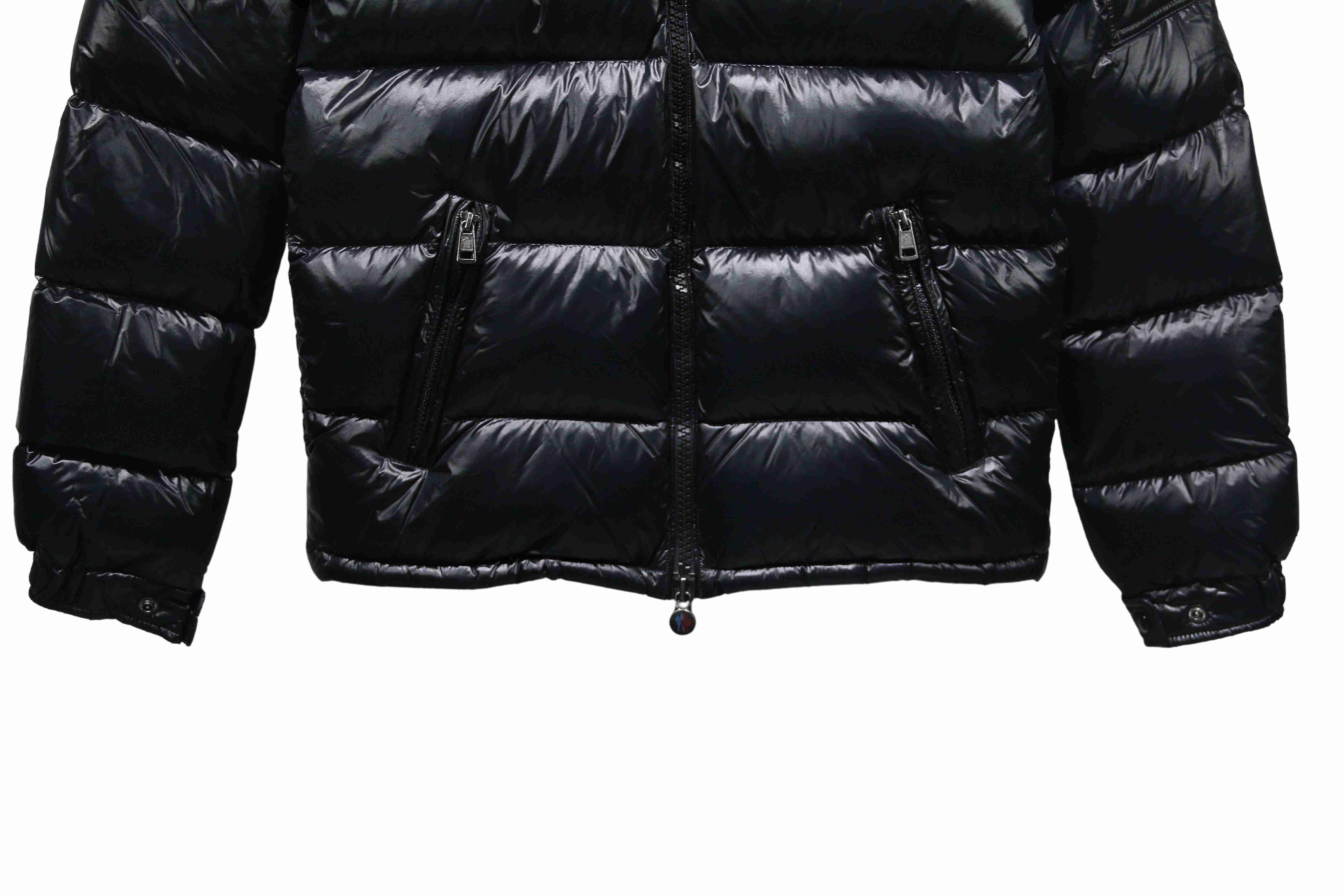Coco Shoes Moncler Maya Lacquered Down Jacket Black - Cocoshoesvip.net