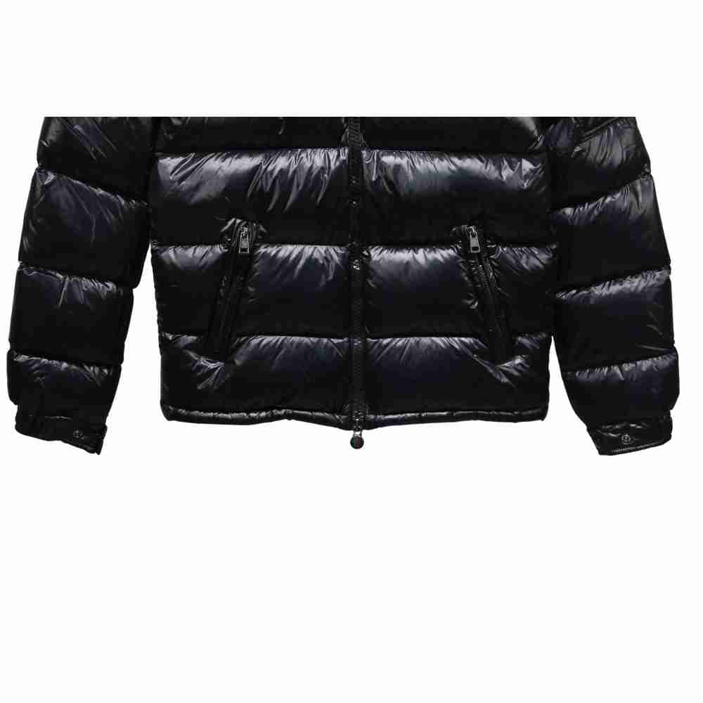 Coco Shoes Moncler Maya Lacquered Down Jacket Black - Cocoshoesvip.net