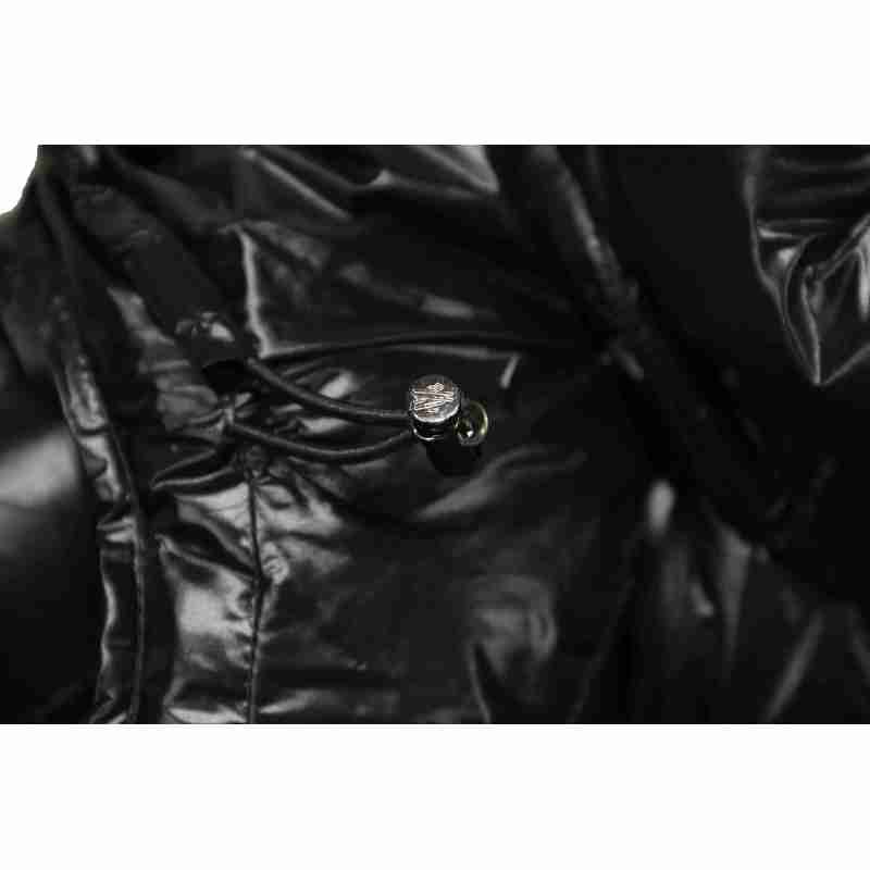 Coco Shoes Moncler Maya Lacquered Down Jacket Black - Cocoshoesvip.net