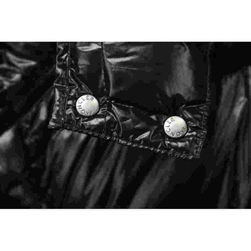 Coco Shoes Moncler Maya Lacquered Down Jacket Black - Cocoshoesvip.net
