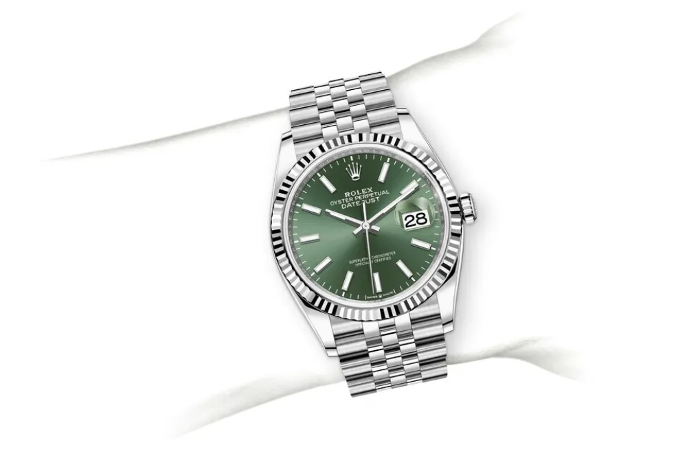 Coco Shoes Rolex Datejust 36 Oyster-36 mm-Oystersteel and White Gold Reference 126234 m126234-0051 - Cocoshoesvip.net