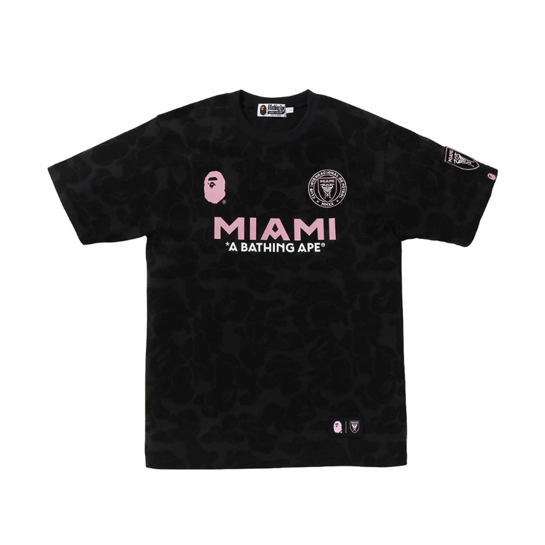 Coco Shoes BAPE x Inter Miami CF Camo Tee Black - Cocoshoesvip.net