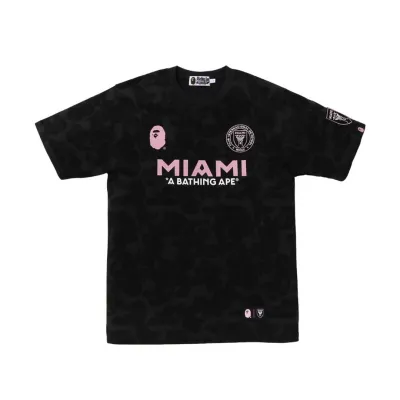 Bape x Inter Miami CF Camo Tee Black 01