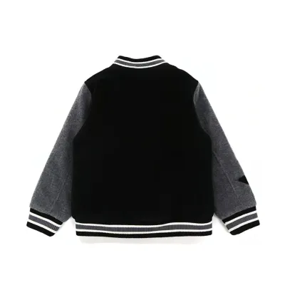 Bape Crew Varsity Jacket Black 02