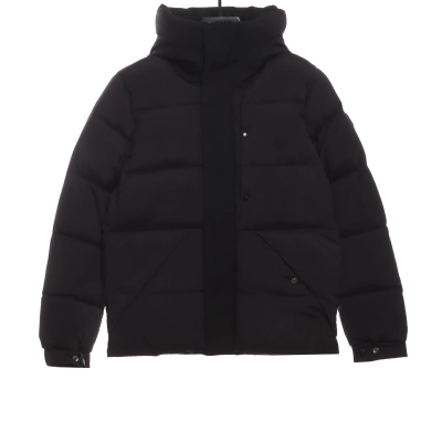 Moncler Madeira Zwart Driedimensionaal Black Jacket 01