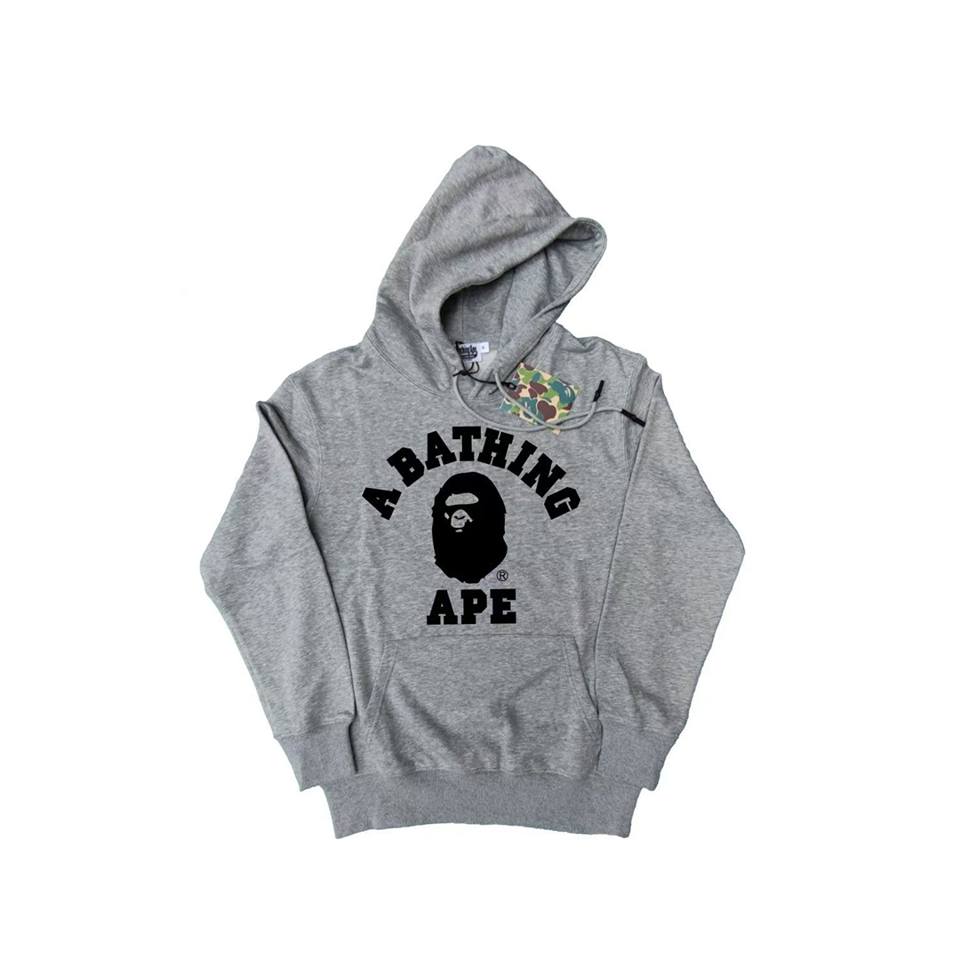 Coco Shoes BAPE Classic Small Head Letter Print Solid Color Hoodie 5 Colors - Cocoshoesvip.net