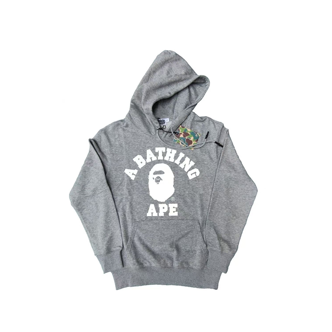 Coco Shoes BAPE Classic Small Head Letter Print Solid Color Hoodie 5 Colors - Cocoshoesvip.net