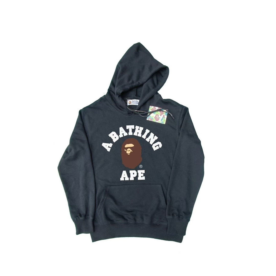 Coco Shoes BAPE Classic Small Head Letter Print Solid Color Hoodie 5 Colors - Cocoshoesvip.net