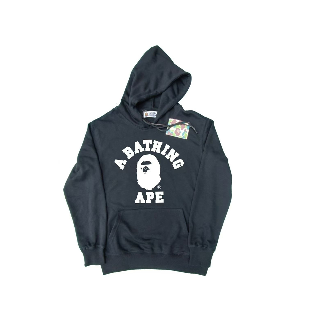 Coco Shoes BAPE Classic Small Head Letter Print Solid Color Hoodie 5 Colors - Cocoshoesvip.net