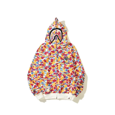 Coco Shoes Bape Candy Color Shark Head hoodie 01