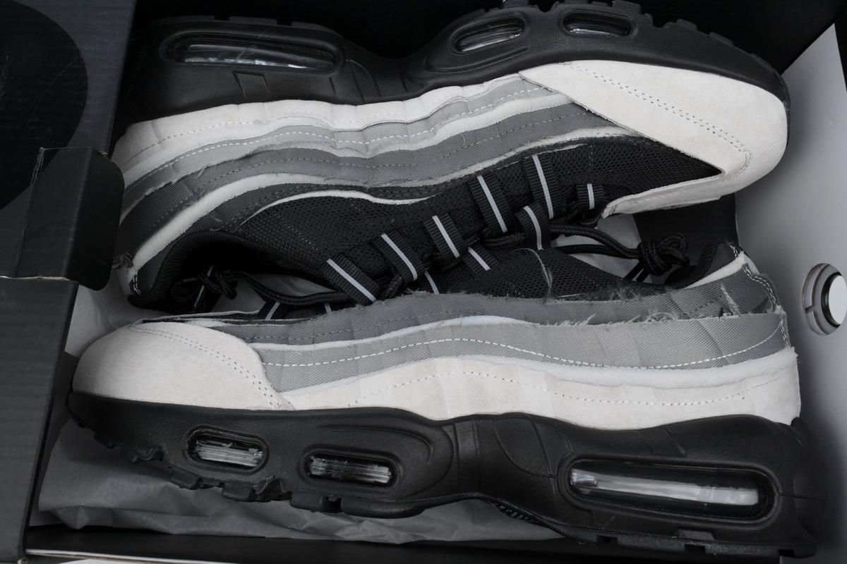 Coco Shoes Nike Air Max 95 Comme des Garcons Black Grey CU8406-101 - Cocoshoesvip.net
