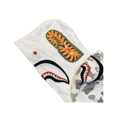 Bape Shark Glow-in-the-dark Hoodie White 02