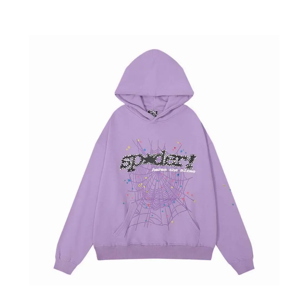 Coco Shoes Sp5der Acai Hoodie Purple - Cocoshoesvip.net